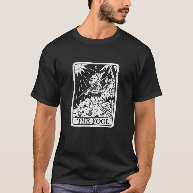 Camiseta Tarot The Fool Gótico Occult Grunge Baphomet Gothi (Frente)
