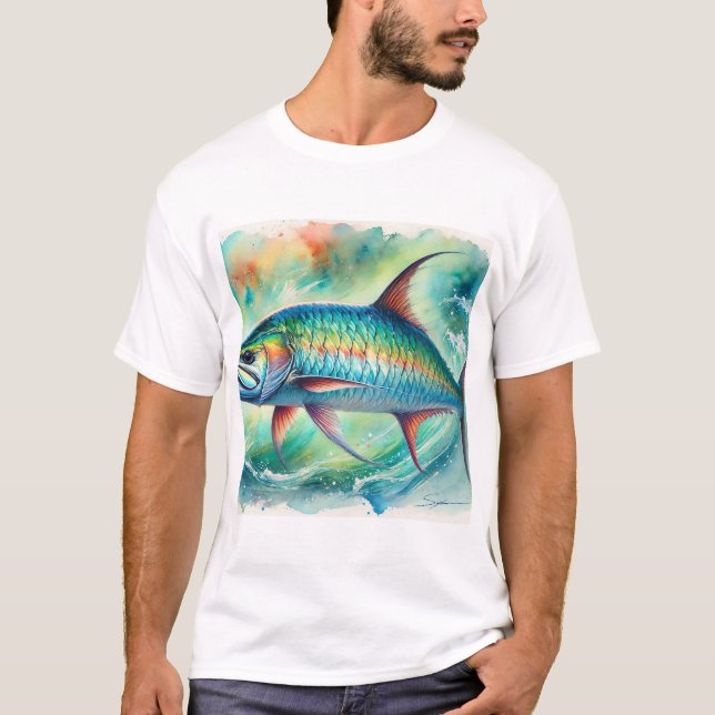 Camiseta Tarpon fish 051024AREF147 - Watercolor (Frente)