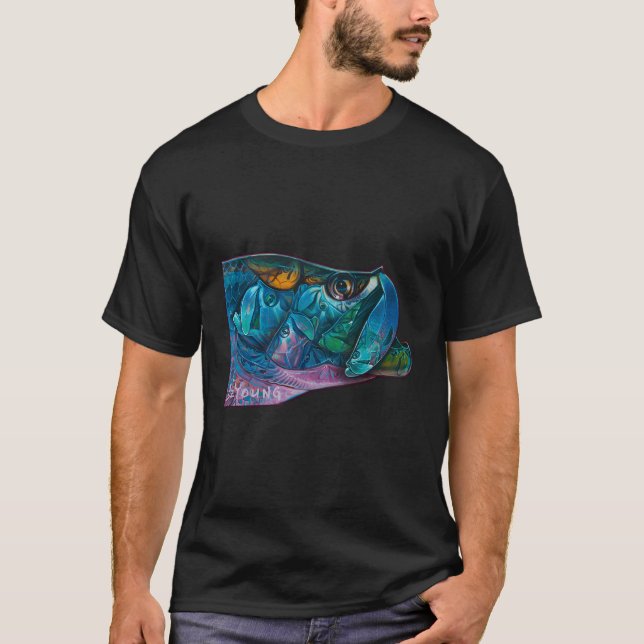 Camiseta Tarpon Kaleidoscope Saltwater (Frente)