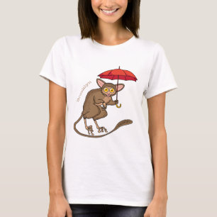 Camiseta Tarsier bonito com ilustração de desenho de dese