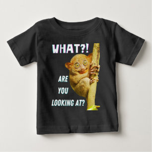 Camiseta Tarsier Engraçado de Olhos Grandes O Que Você Está