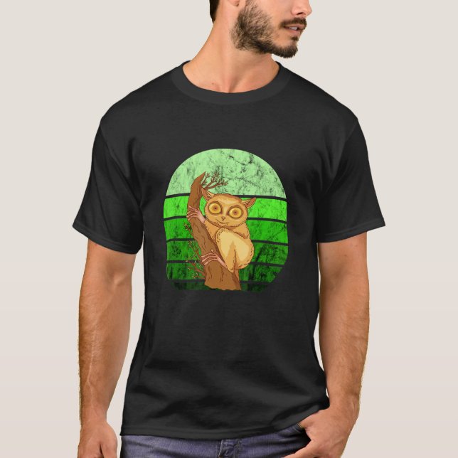 Camiseta Tarsier Vintage Retro Tarsier Monkey Philippan (Frente)