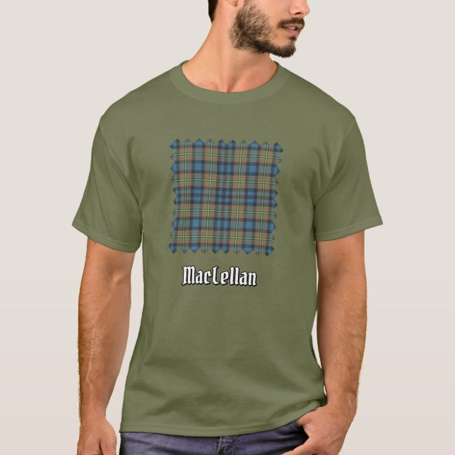 Camiseta Tartan Antigo do Clã MacLellan (Frente)