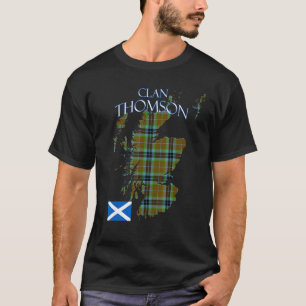 Camiseta Tartan do Clã Escocês Thompson Escócia