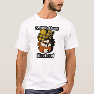 Camiseta Tartan orgulhoso escocês de MacLeod do clã