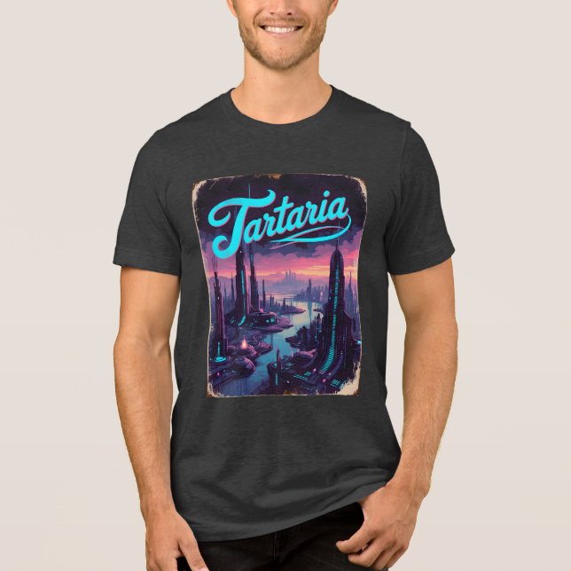 Camiseta Tartaria Conspira Sci-Fi Vintage (Frente)