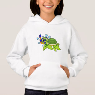 Camiseta Tartaruga a mergulhar com Snorkel