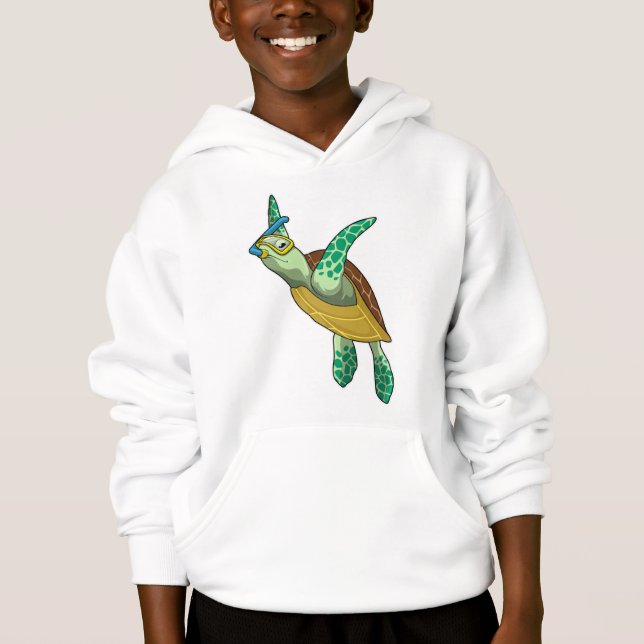 Camiseta Tartaruga a mergulhar com Snorkel (Frente)