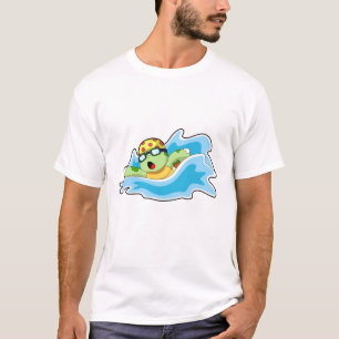 Camiseta Tartaruga a Nadar na Água