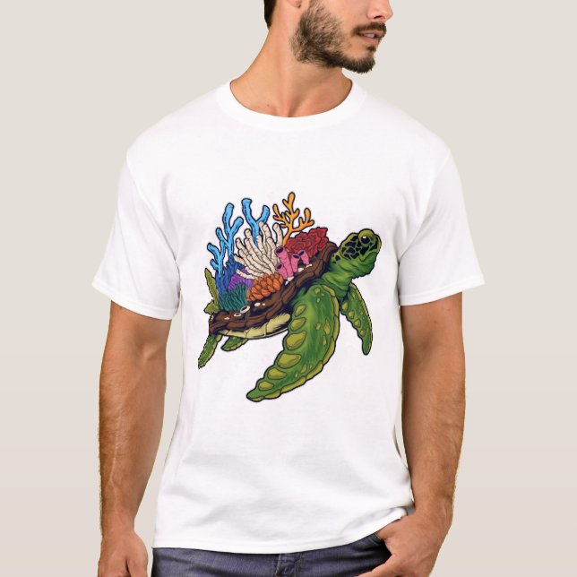 Camiseta Tartaruga-aligator-vermelha (Frente)
