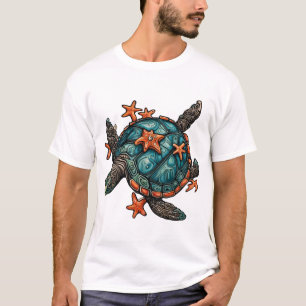 Camiseta Tartaruga  Animal  Zoológico  Estrela-do-mar  Cópi