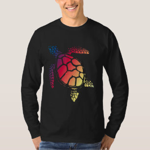 Camiseta Tartaruga Arte Colorido Réptil Marinho Natureza Ta