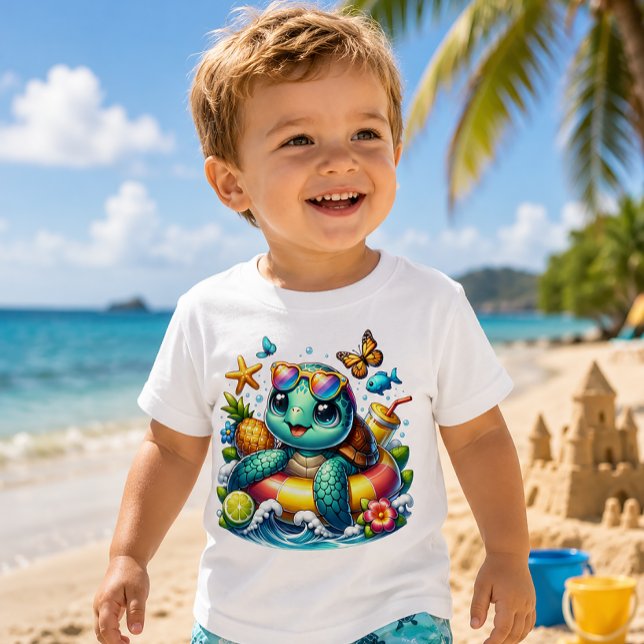 Camiseta Tartaruga bebê está flutuando com estilo neste ver (Criador carregado)