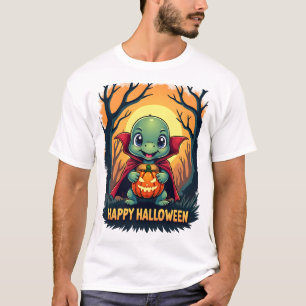 Camiseta Tartaruga Boo Vampiro Golaço ou Travessa Halloween