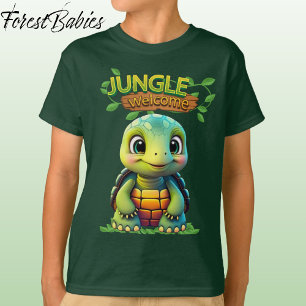 Camiseta Tartaruga Caixa Animal Personagem Verde Fofo 🐢