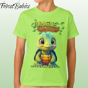 Camiseta Tartaruga Caixa Animal Personagem Verde Fofo 🐢