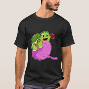 Camiseta Tartaruga com Bola de Lã