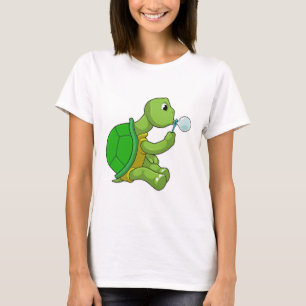Camiseta Tartaruga com bolhas de sabão