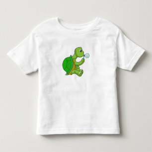 Camiseta Tartaruga com bolhas de sabão