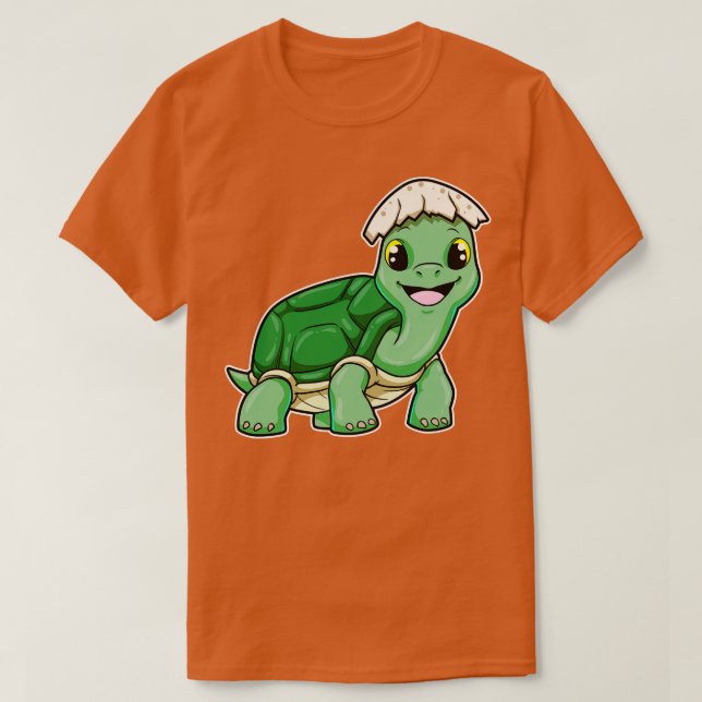 Camiseta Tartaruga com casca de ovo (Frente do Design)
