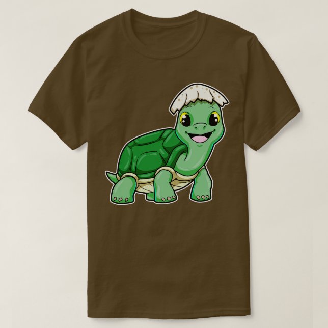 Camiseta Tartaruga com casca de ovo (Frente do Design)