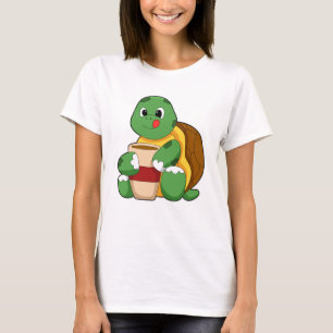 Camiseta Tartaruga com copo de café