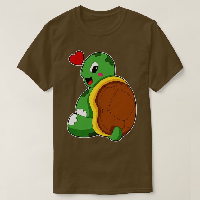 Camiseta Tartaruga com Coração (Frente do Design)
