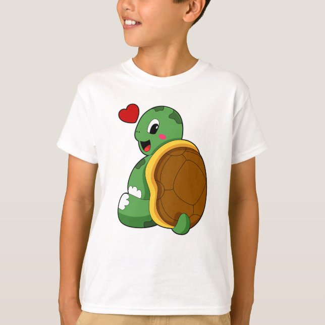 Camiseta Tartaruga com Coração (Frente)