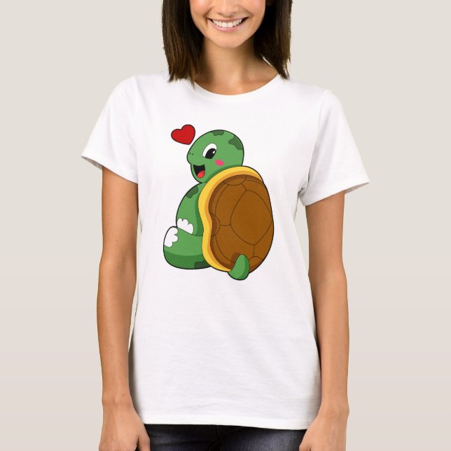 Camiseta Tartaruga com Coração (Frente)