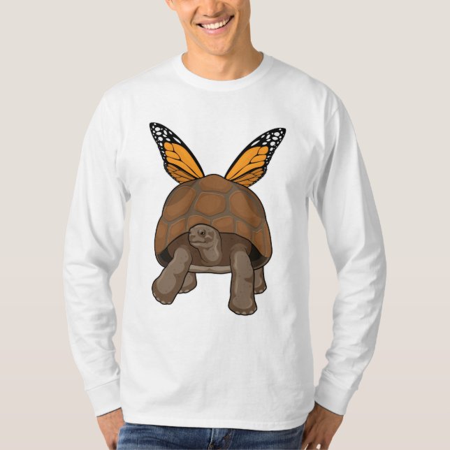 Camiseta Tartaruga com cores arco-íris (Frente)
