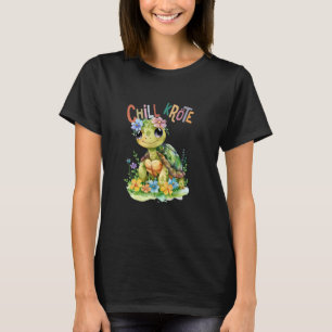 Camiseta tartaruga com flores tartarugas fofinhas e animais