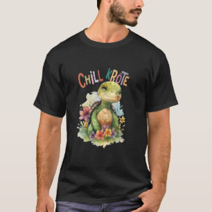 Camiseta tartaruga com flores tartarugas fofinhas e animais