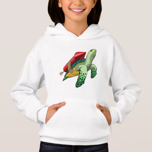 Camiseta Tartaruga com foguete (Frente)