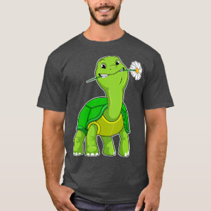 Camiseta Tartaruga com margarida
