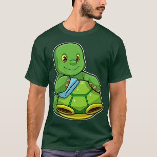 Camiseta Tartaruga com pano de limpeza de casco