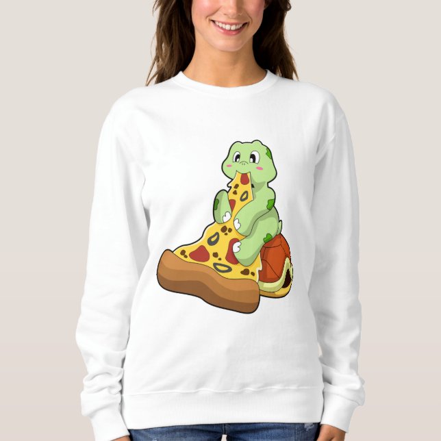 Camiseta Tartaruga com pizza (Frente)
