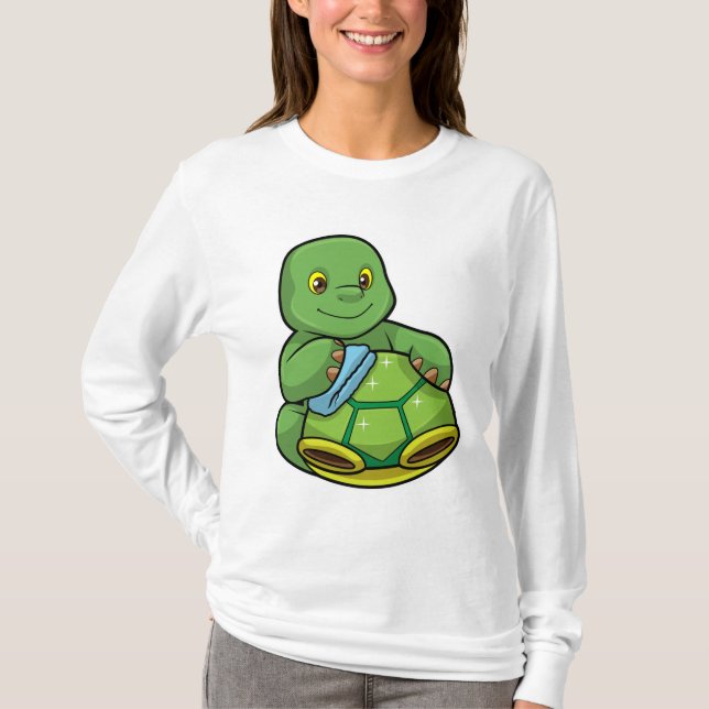 Camiseta Tartaruga com Shell & Clearing Rag (Frente)