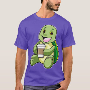 Camiseta Tartaruga com Shell Coffee para ir
