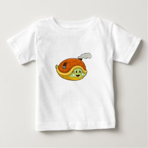 Camiseta Tartaruga com Shell como Casa