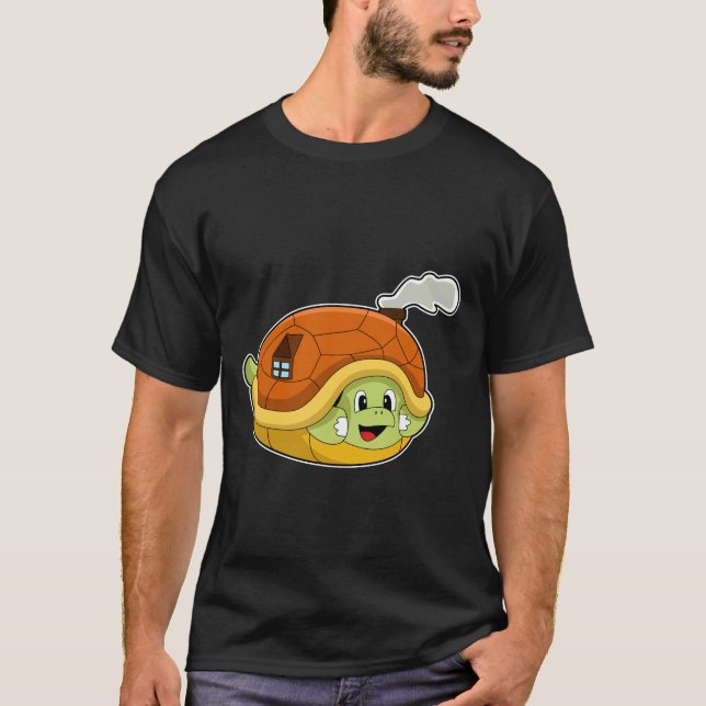 Camiseta Tartaruga com Shell como Casa (Frente)