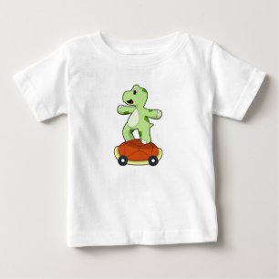 Camiseta Tartaruga com Shell como skate