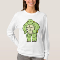 Tartaruga como Bodybuilder com pacote Seis