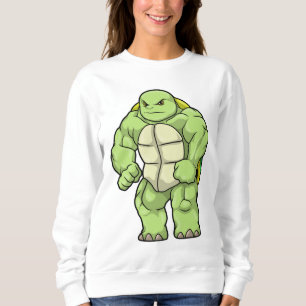 Camiseta Tartaruga como Bodybuilder com pacote Seis