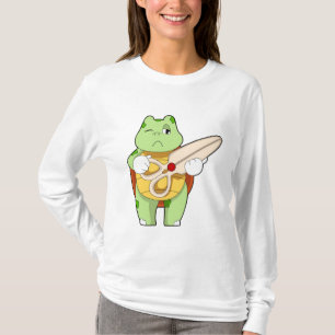 Camiseta Tartaruga como cabeceira com tesoura