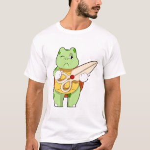 Camiseta Tartaruga como cabeceira com tesoura