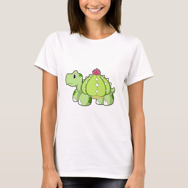 Camiseta Tartaruga como Cactus (Frente)