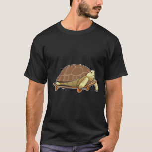 Camiseta Tartaruga como Patinadora com skate