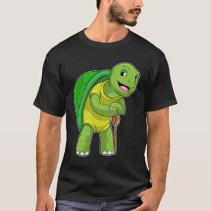 Camiseta Tartaruga como pensionista com bengala