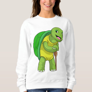 Camiseta Tartaruga como pensionista com bengala