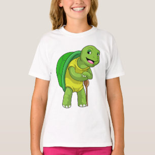 Camiseta Tartaruga como pensionista com bengala
